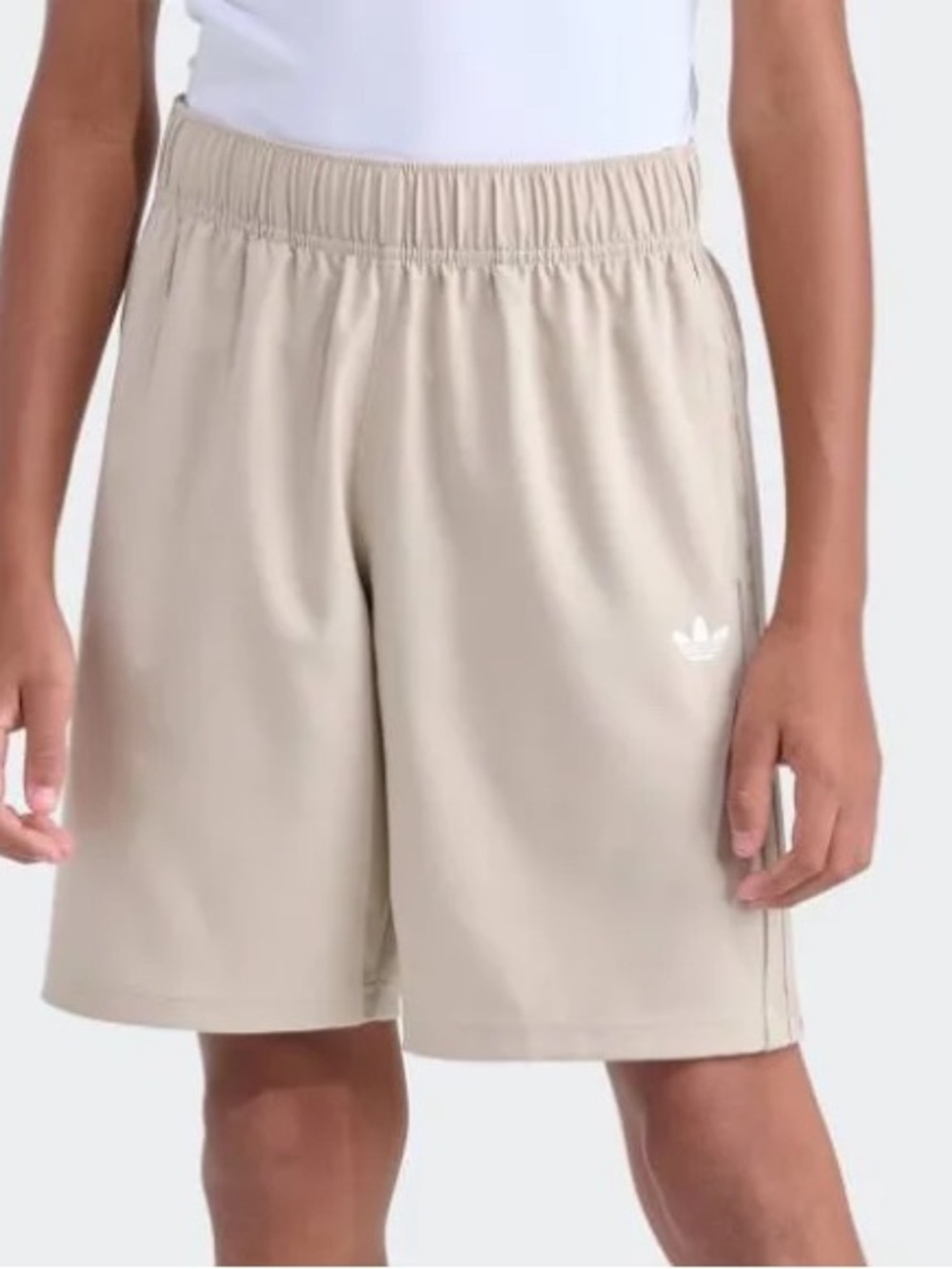 adidas Light Beige Trefoil Lounge Woven Shorts